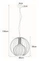 Lampa wisząca K-3405 czarna z serii TORI | KAJA