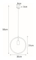 Lampa wisząca K-3833 z serii TOBIK | KAJA