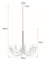 Lampa wisząca K-3521 z serii PERSEO | KAJA