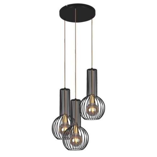 Lampa wisząca K-4522 z serii ARVI BLACK | KAJA