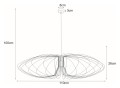 Lampa wisząca K-3408 czarna z serii TIZI | KAJA