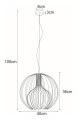 Lampa wisząca K-3405 biała z serii TORI | KAJA