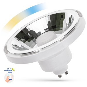 ŻARÓWKA ściemnialna SMART LED AR111 GU10 10W 30°  barwa 3000K-5800K SPECTRUMLED