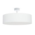 Lampa sufitowa VIOLET WHITE biała z tkaninowym abażurem Nowodvorski Lighting