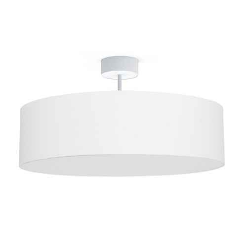 Lampa sufitowa VIOLET WHITE biała z tkaninowym abażurem Nowodvorski Lighting