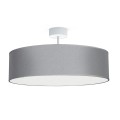 Lampa sufitowa VIOLET GRAY z białą blendą i szarym abażurem Nowodvorski Lighting