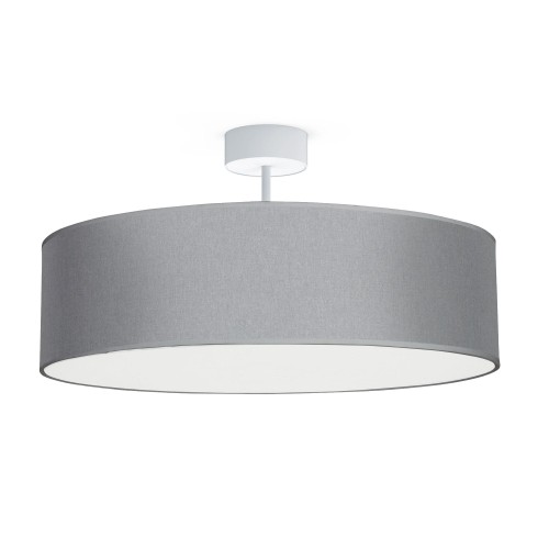 Lampa sufitowa VIOLET GRAY z białą blendą i szarym abażurem Nowodvorski Lighting