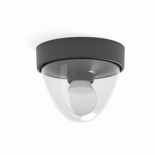Lampa natynkowa zewnętrzna IP44 NOOK BLACK/BLACK czarna z transparentnym kloszem Nowodvorski Lighting