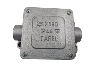 Puszka odgałeźna metalowa 2 wyloty 5x2.5mm2 IP44 Tarel