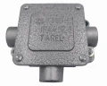 Puszka odgałeźna metalowa 3 wyloty 5x2.5mm2 IP44 Tarel