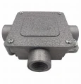Puszka odgałeźna metalowa 3 wyloty 5x2.5mm2 IP44 Tarel