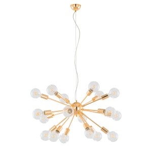 Lampa wisząca typu "sputnik" Theo z metalu w kolorze zlota Italux