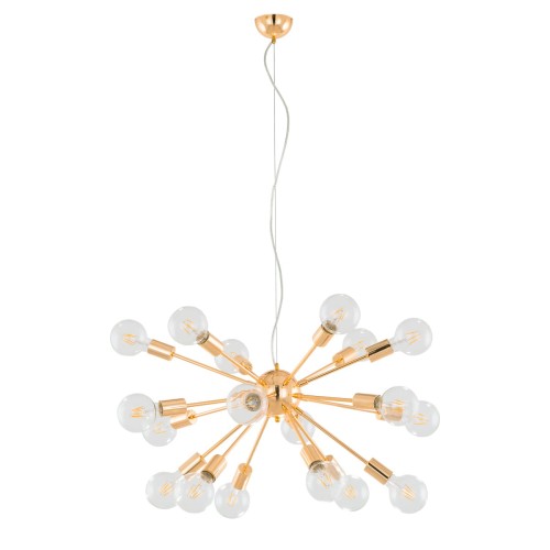 Lampa wisząca typu "sputnik" Theo z metalu w kolorze zlota Italux