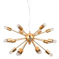 Lampa wisząca typu "sputnik" Theo z metalu w kolorze zlota Italux