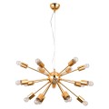 Lampa wisząca typu "sputnik" Theo z metalu w kolorze zlota Italux