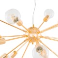 Lampa wisząca typu "sputnik" Theo z metalu w kolorze zlota Italux