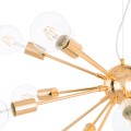 Lampa wisząca typu "sputnik" Theo z metalu w kolorze zlota Italux