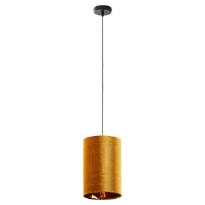 Lampa wisząca TERCINO ORANGE z pomarańczowym, welurowym kloszem o śr. 20cm TK Lighting