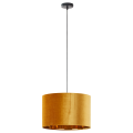 Lampa wisząca TERCINO ORANGE z pomarańczowym, welurowym kloszem o śr. 38cm TK Lighting