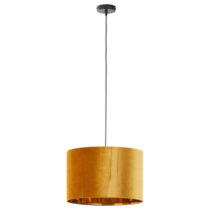 Lampa wisząca TERCINO ORANGE z pomarańczowym, welurowym kloszem o śr. 38cm TK Lighting