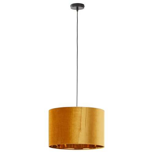 Lampa wisząca TERCINO ORANGE z pomarańczowym, welurowym kloszem o śr. 38cm TK Lighting