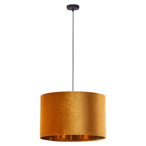 Lampa wisząca TERCINO ORANGE z pomarańczowym, welurowym kloszem TK Lighting