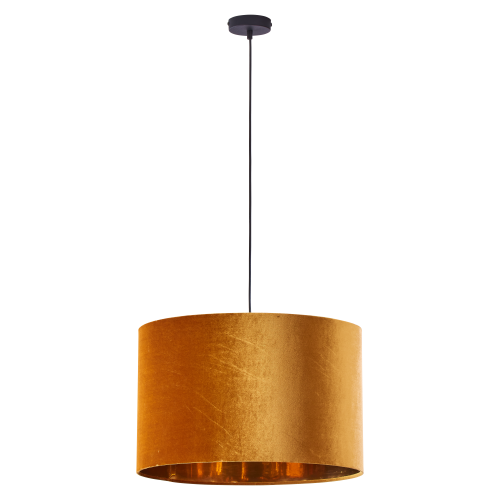 Lampa wisząca TERCINO ORANGE z pomarańczowym, welurowym kloszem TK Lighting
