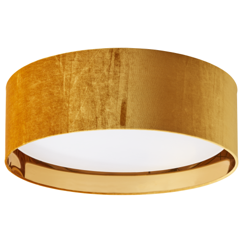 Plafon TERCINO ORANGE o średnicy 60cm  z miękkiej, pomarańczowej  tkaniny TK LIGHTING