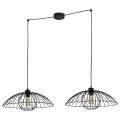 Lampa wisząca BARBELLA z 2 drucianymi kloszami na przewodach TK Lighting