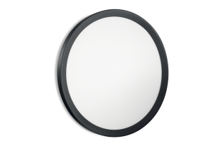 Plafon UFO D40 LED Nero o średnicy 40cm z czarną ramką 36W Ideallux