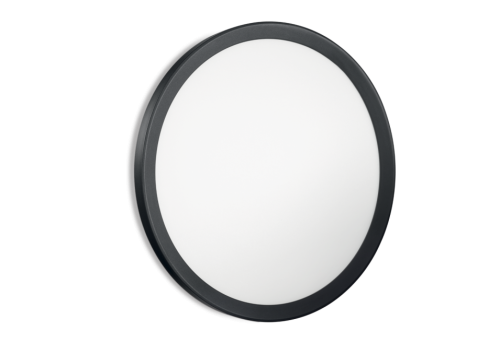 Plafon UFO D40 LED Nero o średnicy 40cm z czarną ramką 36W Ideallux