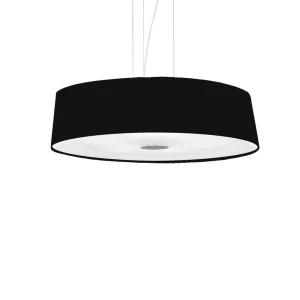 Lampa wisząca HILTON SP4 ROUND NERO czarna 164694 Ideallux - wyprzedaż ekspozycji