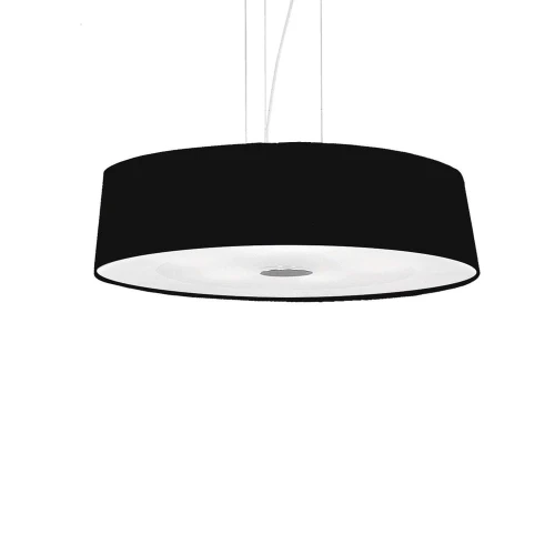 Lampa wisząca HILTON SP4 ROUND NERO czarna 164694 Ideallux - wyprzedaż ekspozycji