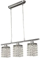 LAMPA WISZĄCA ROYAL 3X40W G9 CHROM+KRYSZTAŁKI | Candellux 33-28108 - wyprzedaż ekspozycji