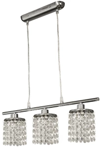 LAMPA WISZĄCA ROYAL 3X40W G9 CHROM+KRYSZTAŁKI | Candellux 33-28108 - wyprzedaż ekspozycji