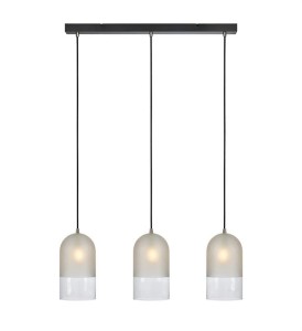 Lampa wisząca na listwie COPE Frost/Clear/Black 108226 Markslojd