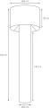 Lampa podłogowa KASPA 40633402 GLAM - wyprzedaż ekspozycji