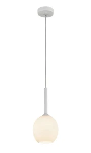 Pojedyncza lampa wisząca MONIC z białym, szklanym kloszem Zuma Line