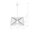 Lampa wisząca NESS black czarna druciana ze stali lakierowanej Nowodvorski