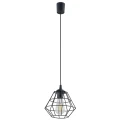 Lampa wisząca DIAMOND NEW BLACK pojedynczy zwis z drucianym, czarnym kloszem TK Lighting