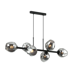 Lampa wisząca Borgo  PND-30843-6 BK+SG Italux
