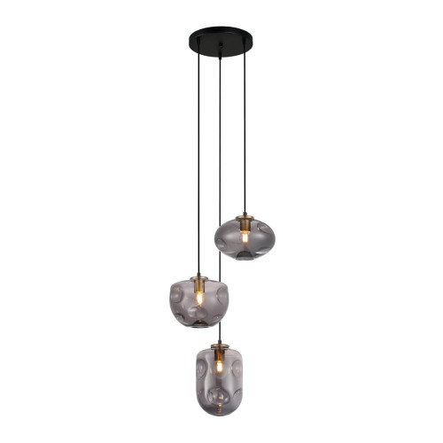 Lampa wisząca Hatella  PND-112038-3A-BRO+SG Italux