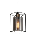 Lampa wisząca Kalula  PND-78901-1-BK+SG Italux