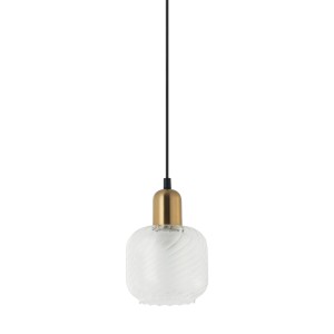Lampa wisząca Lamezia  PND-67594-1-BRO+CL Italux