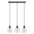 Lampa wisząca Lamezia  PND-67594-3-BK+CL Italux