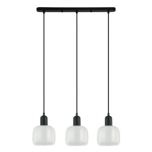 Lampa wisząca Lamezia  PND-67594-3-BK+CL Italux