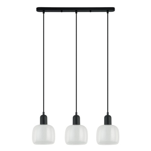 Lampa wisząca Lamezia  PND-67594-3-BK+CL Italux