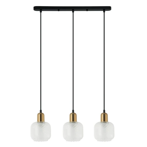 Lampa wisząca Lamezia  PND-67594-3-BRO+CL Italux