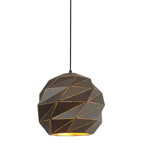 Lampa wisząca Palermo  PND-2424-1L-GR+GD Italux