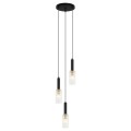 Lampa wisząca Perola  PND-43363-3 BK+BR Italux